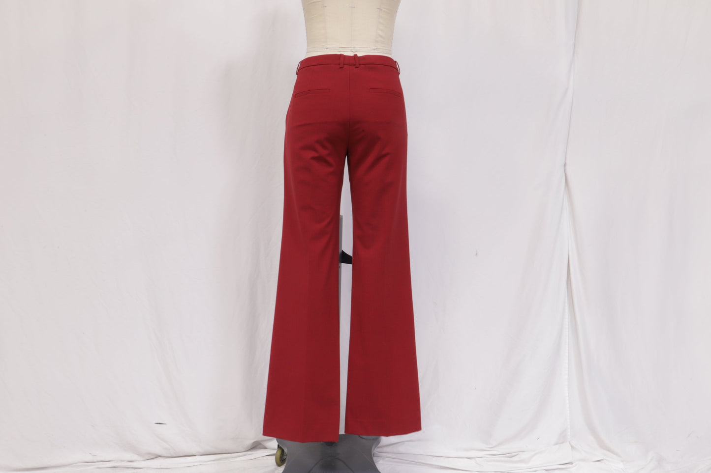 Women's Thoery Straight Leg Pants in Red Virgin Wool