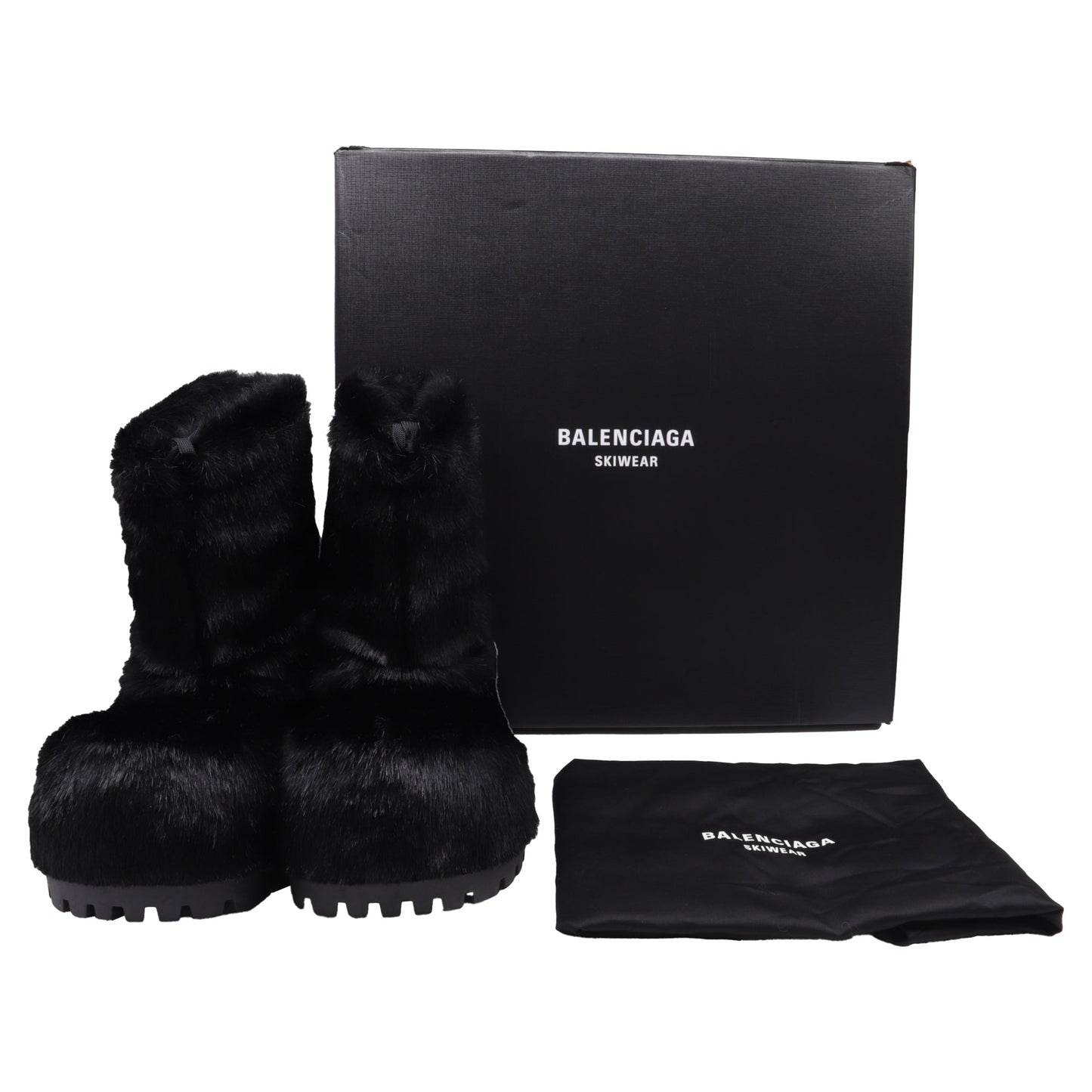 Men's Balenciaga Alaska Low Boots in Black Synthetic