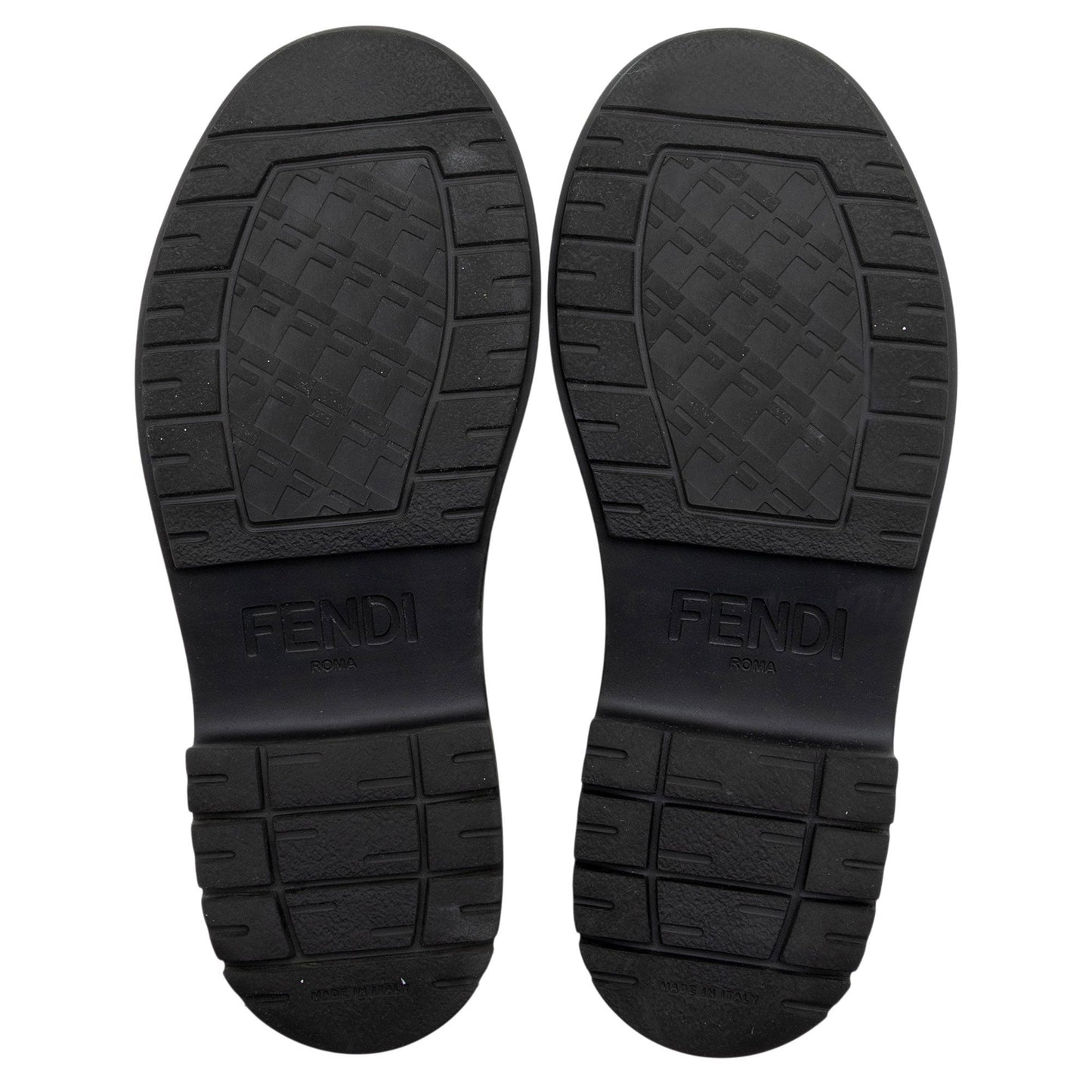 Women's Fendi Leather Fendigraphy Platform Loafers - Size 10 / 40