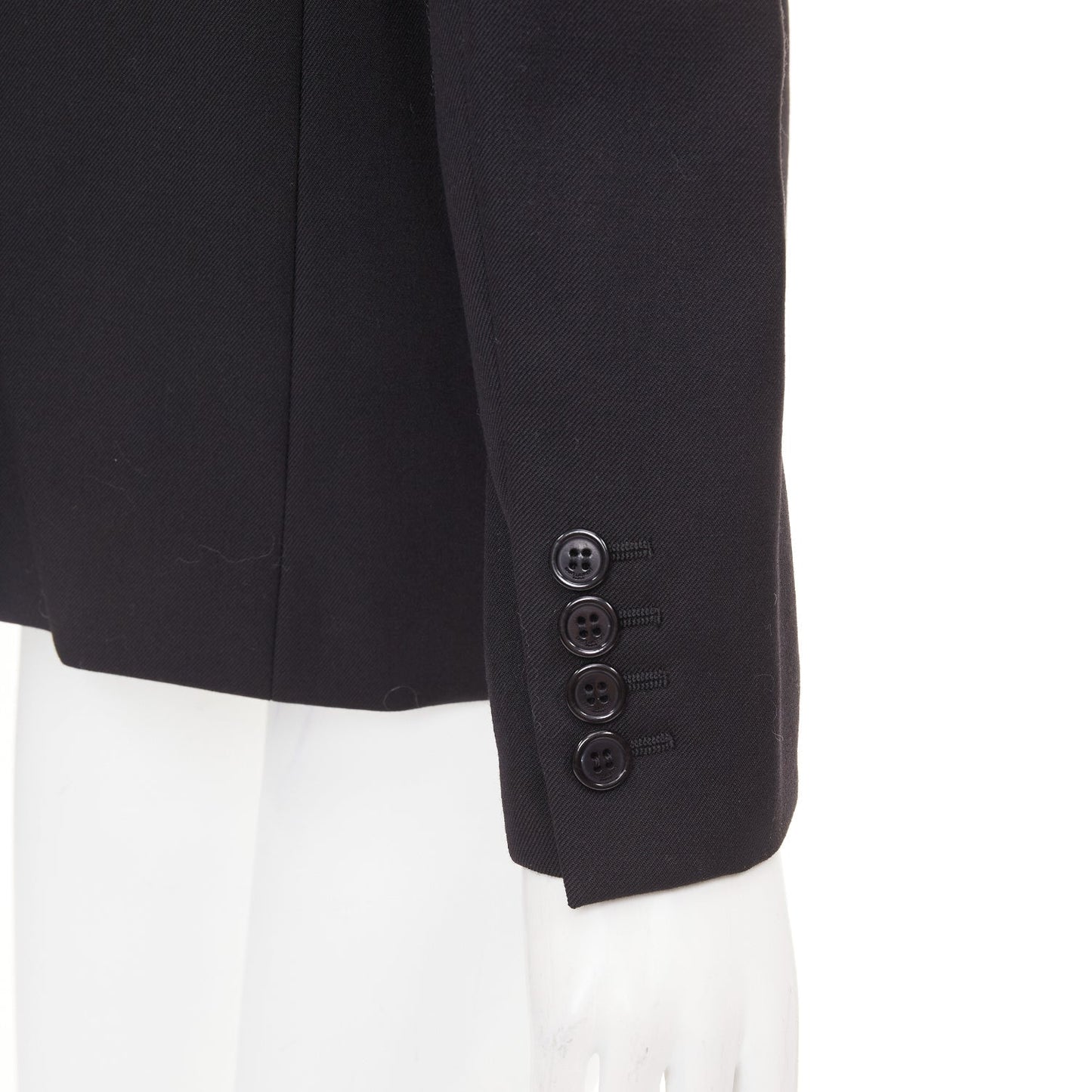 Women's Saint Laurent single breasted peak lapel jacket