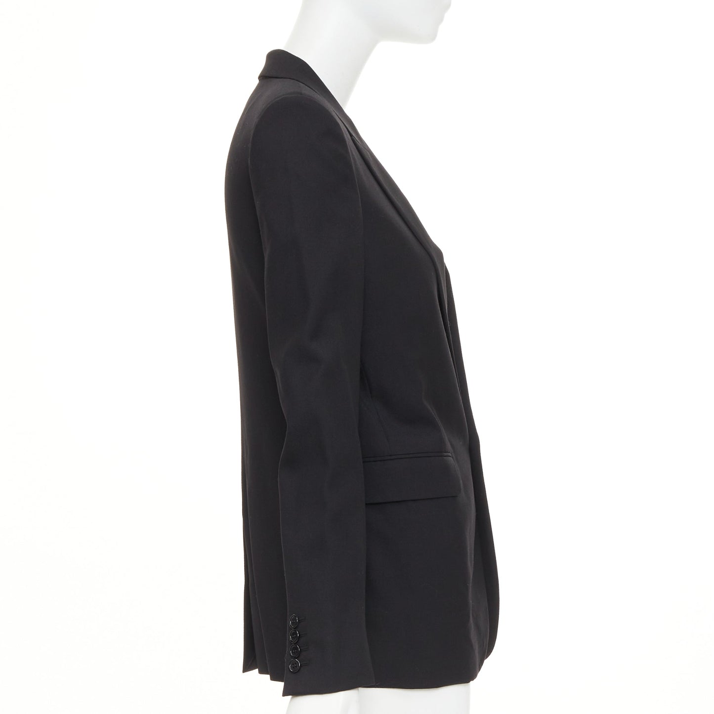 Women's Saint Laurent single breasted peak lapel jacket