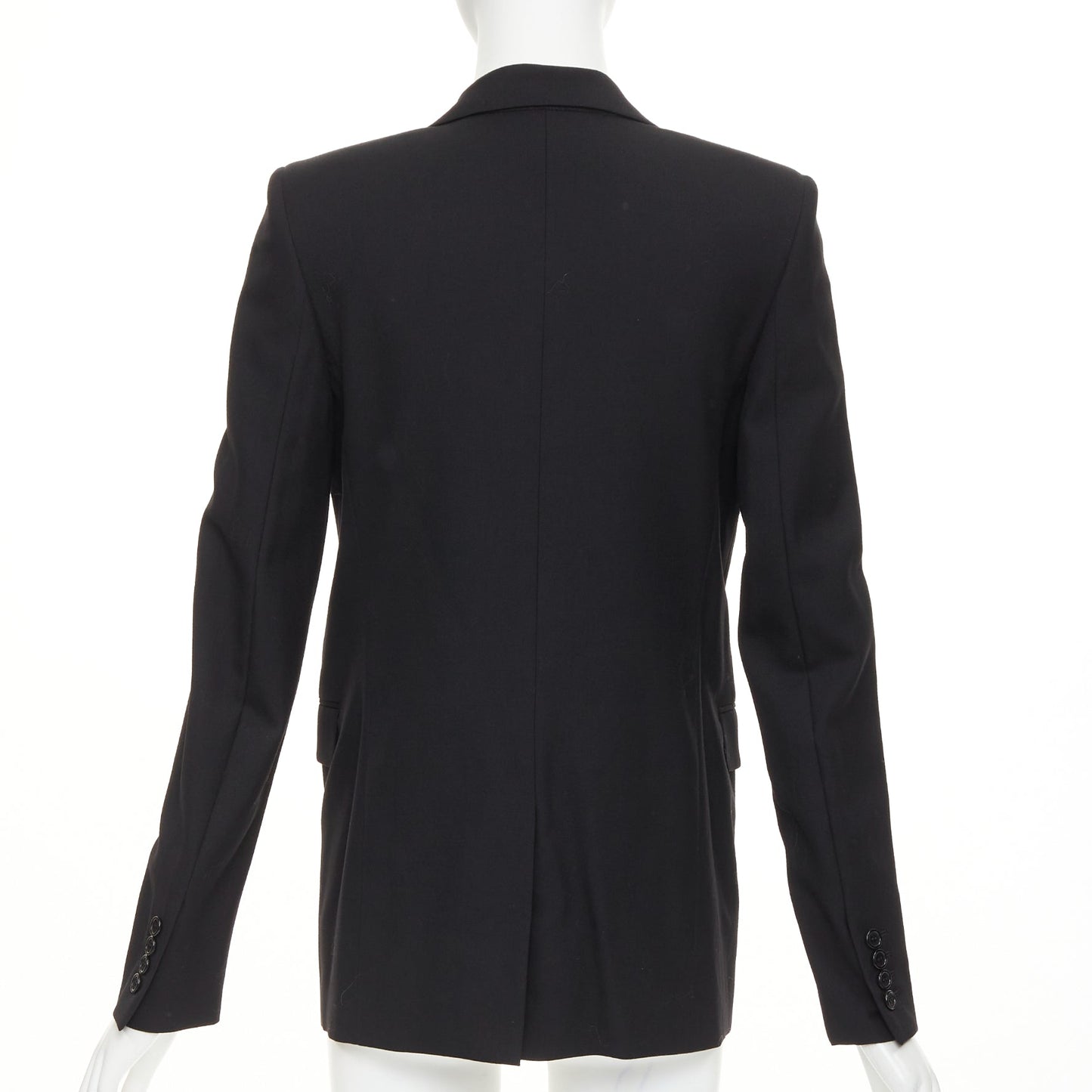 Women's Saint Laurent single breasted peak lapel jacket