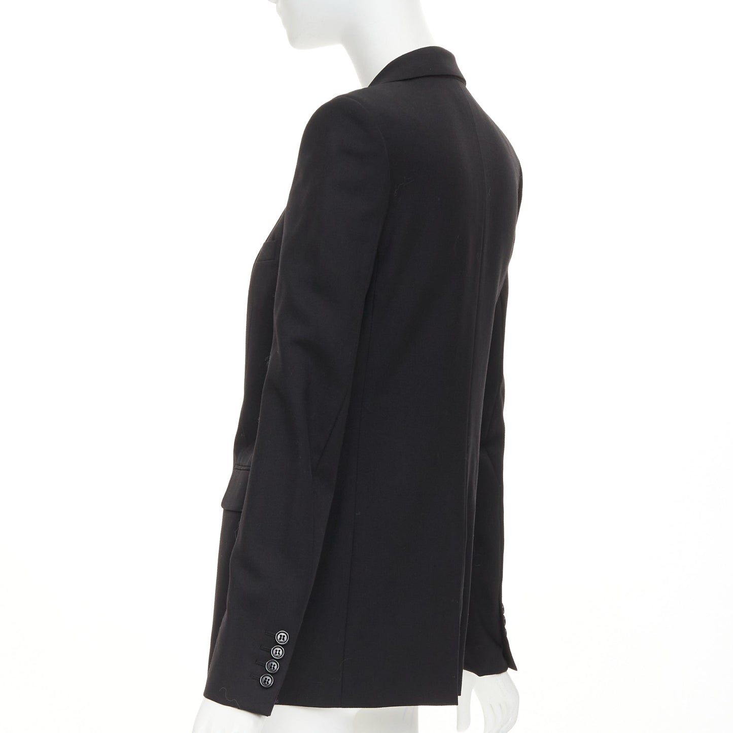 Women's Saint Laurent single breasted peak lapel jacket