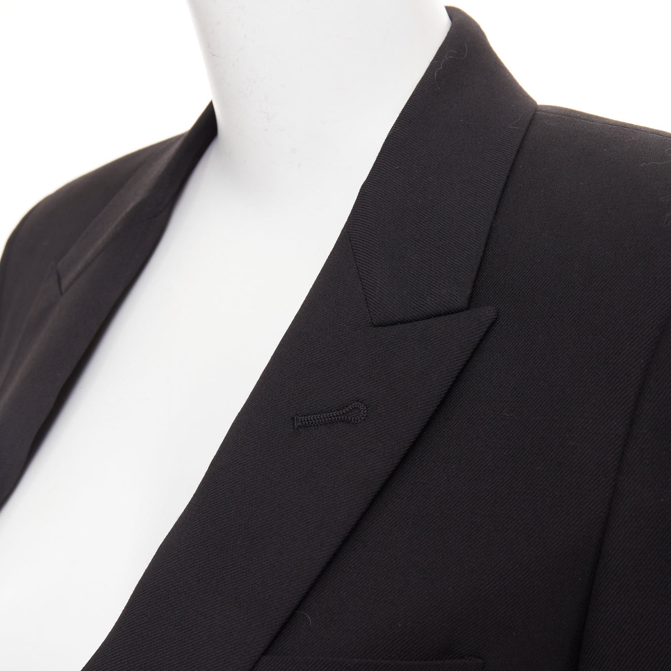 Women's Saint Laurent single breasted peak lapel jacket