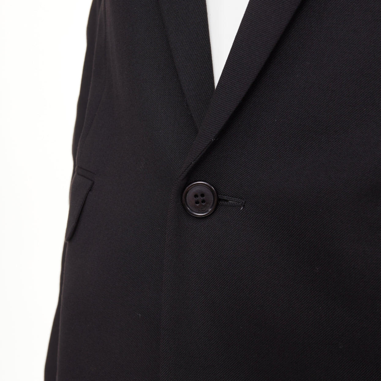 Women's Saint Laurent single breasted peak lapel jacket
