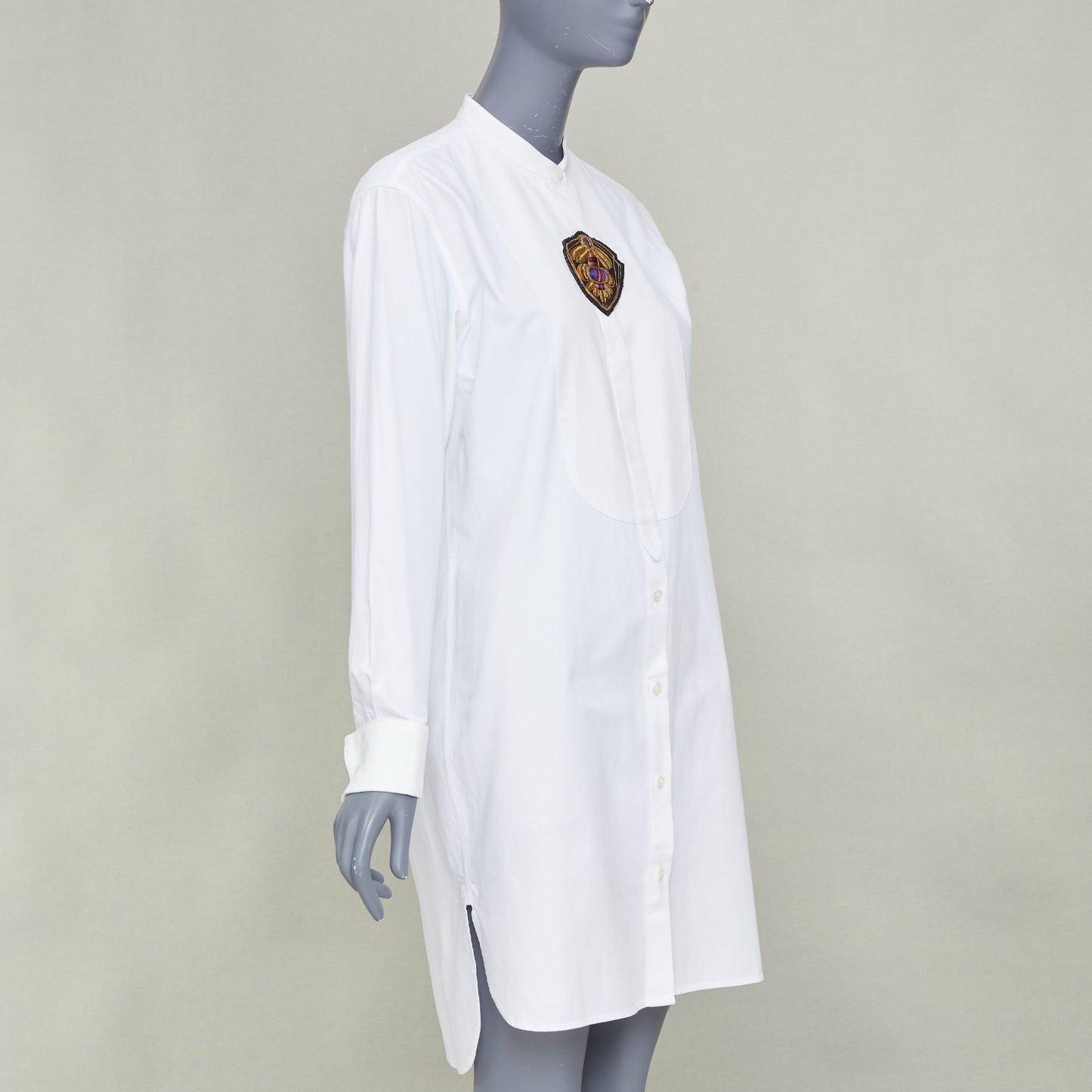 Women's Dries Van Noten military badge shirt dress