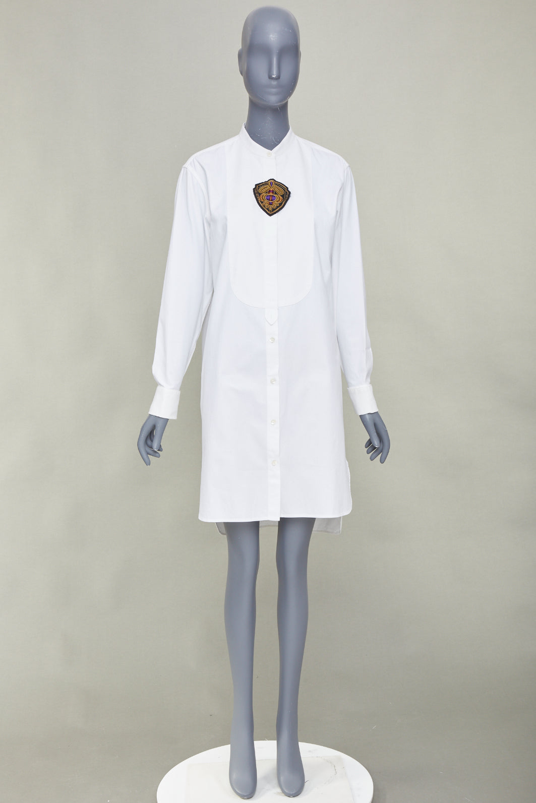 Women's Dries Van Noten military badge shirt dress