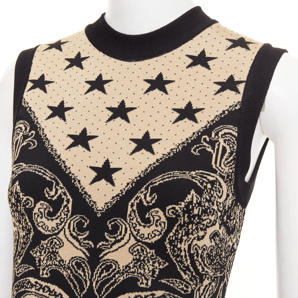 Women's Balmain print intarsia knit mini dress