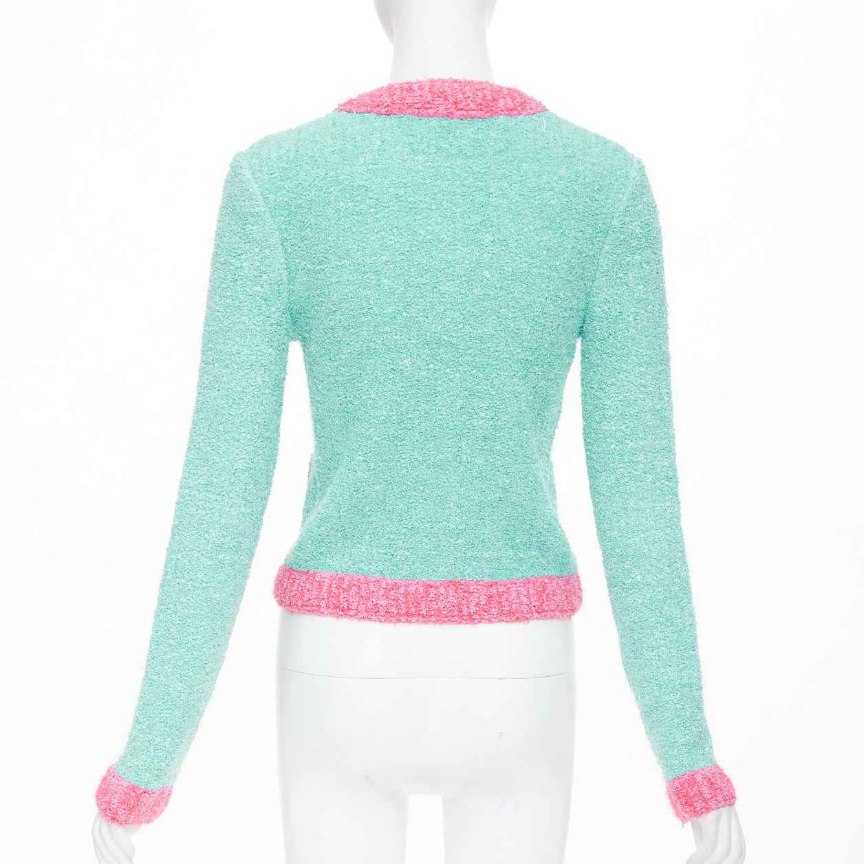 Women's Balmain boucle lurex buttoned knit cardigan