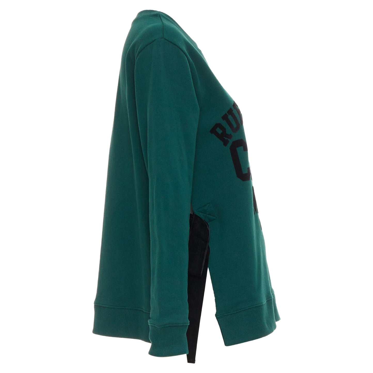 Women's Maison Margiela velvet varsity ribbon trim sweater