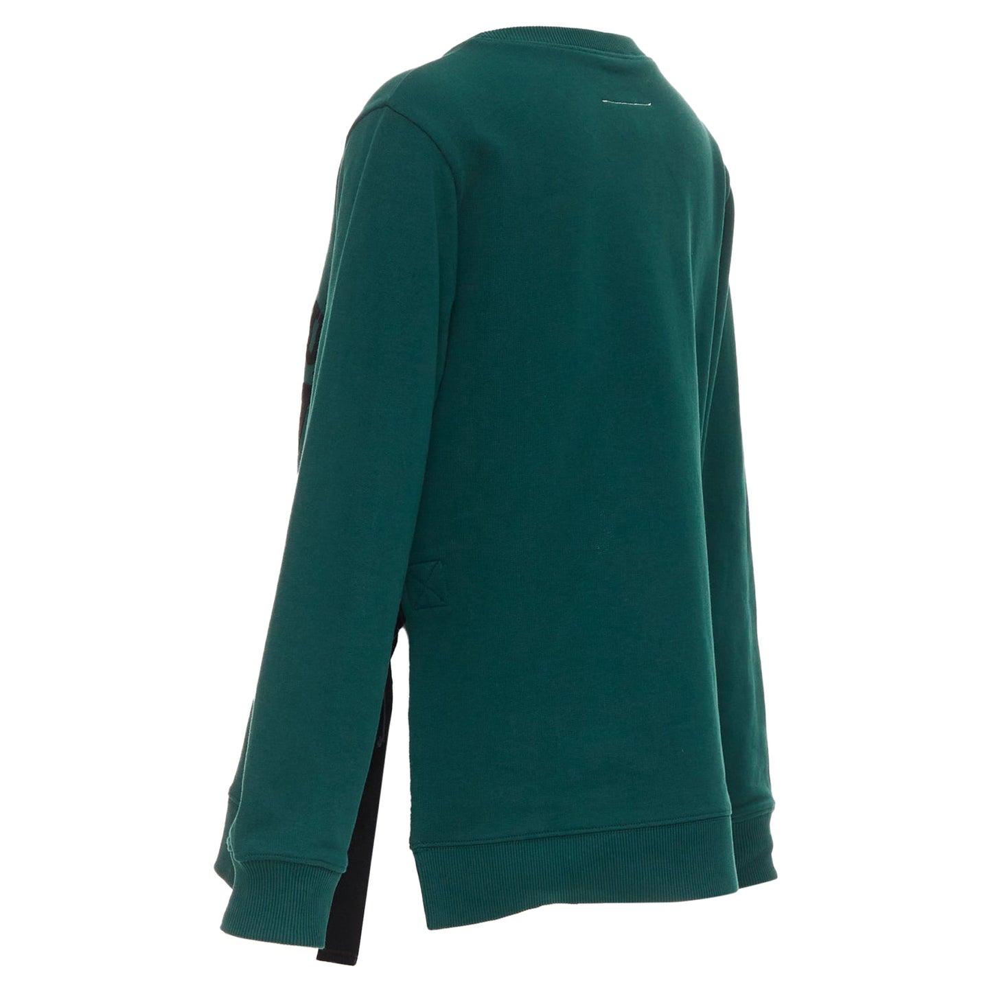 Women's Maison Margiela velvet varsity ribbon trim sweater