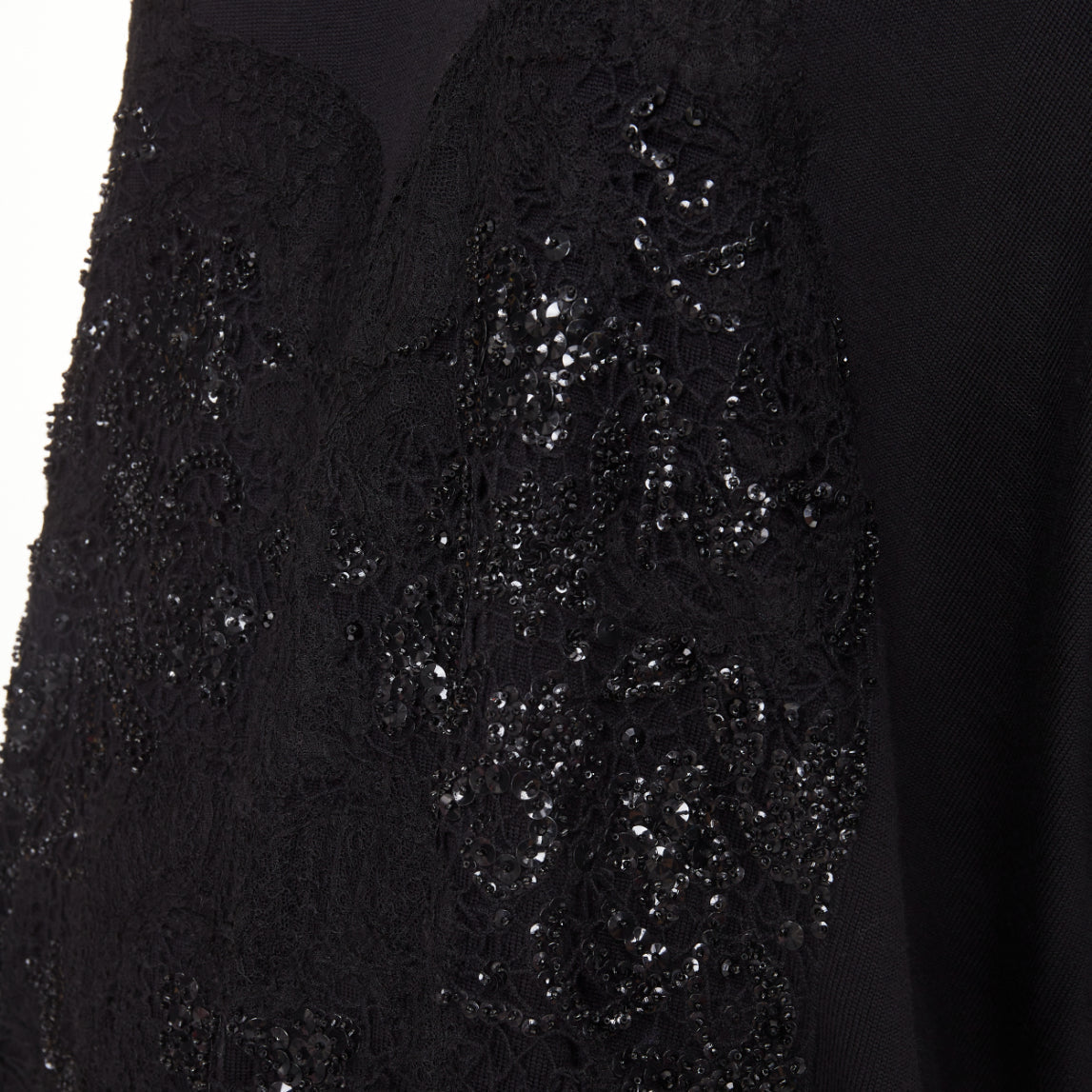 Women's Givenchy wool blend sequin lace turtleneck tunic
