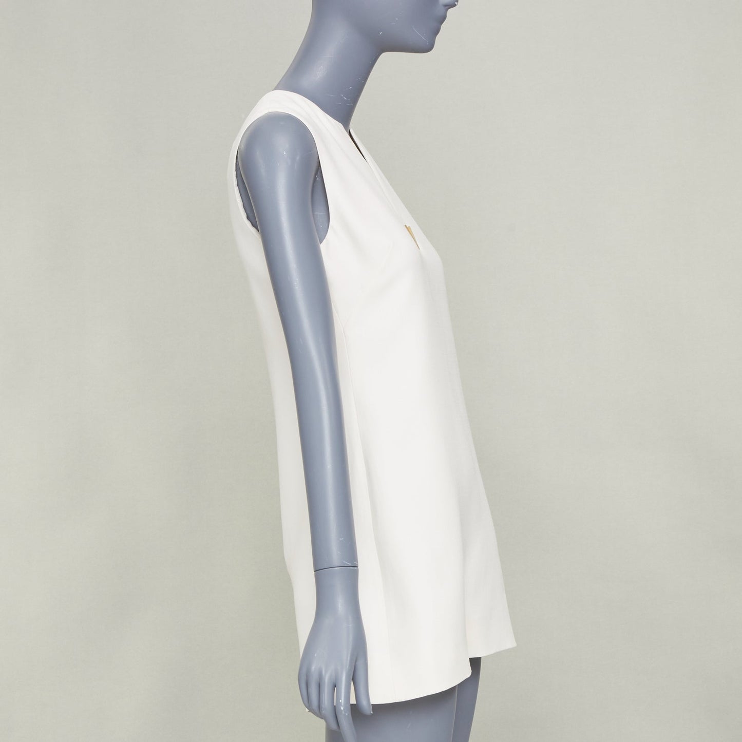 Women's Valentino wool silk crepe logo dress