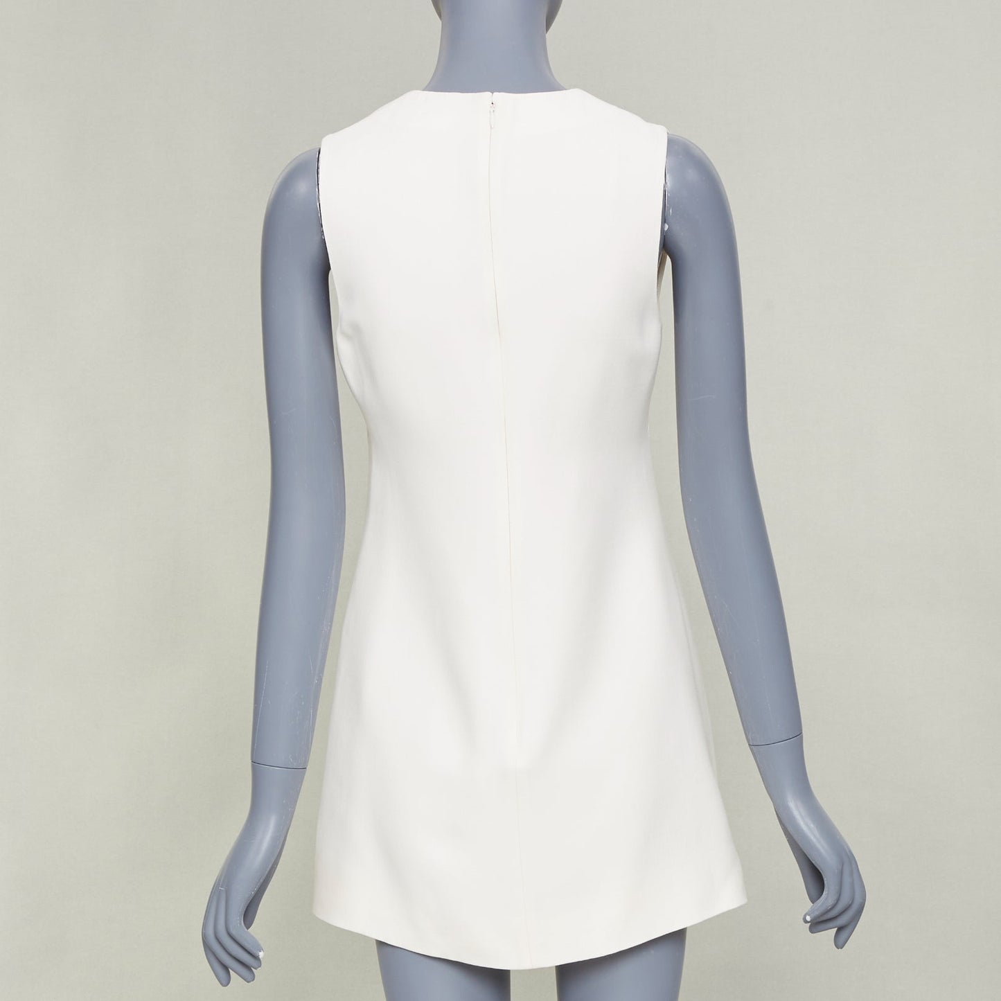 Women's Valentino wool silk crepe logo dress