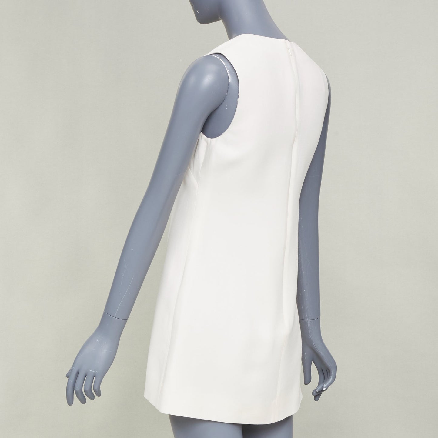 Women's Valentino wool silk crepe logo dress