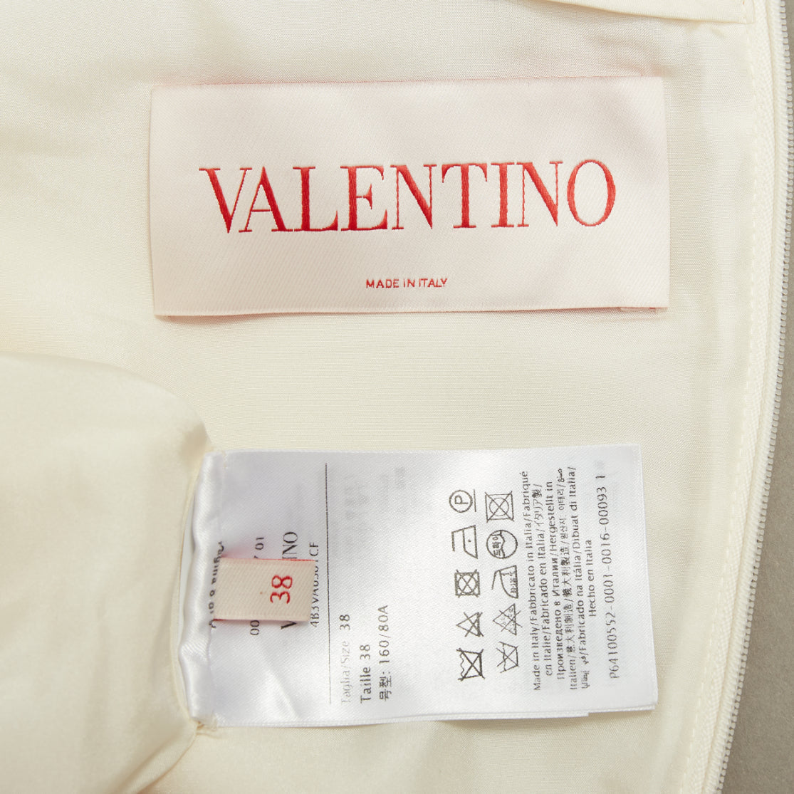 Women's Valentino wool silk crepe logo dress