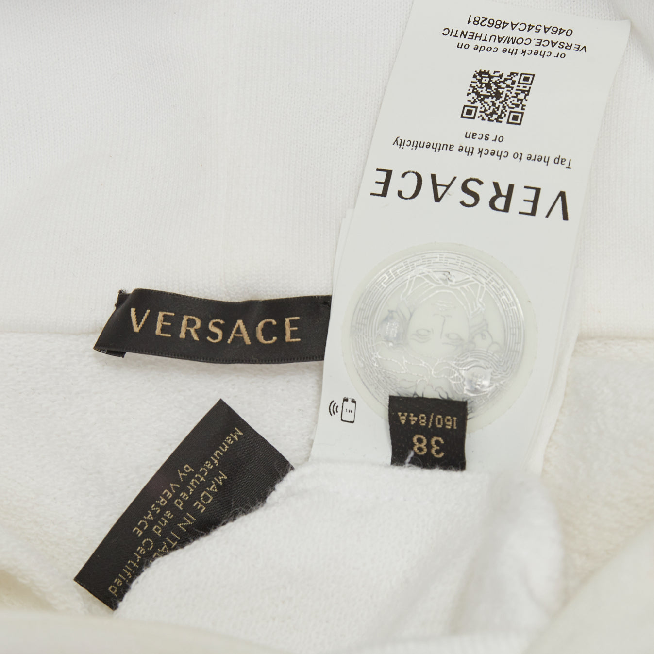 Women's Versace safety pin logo graphic sweatshirt