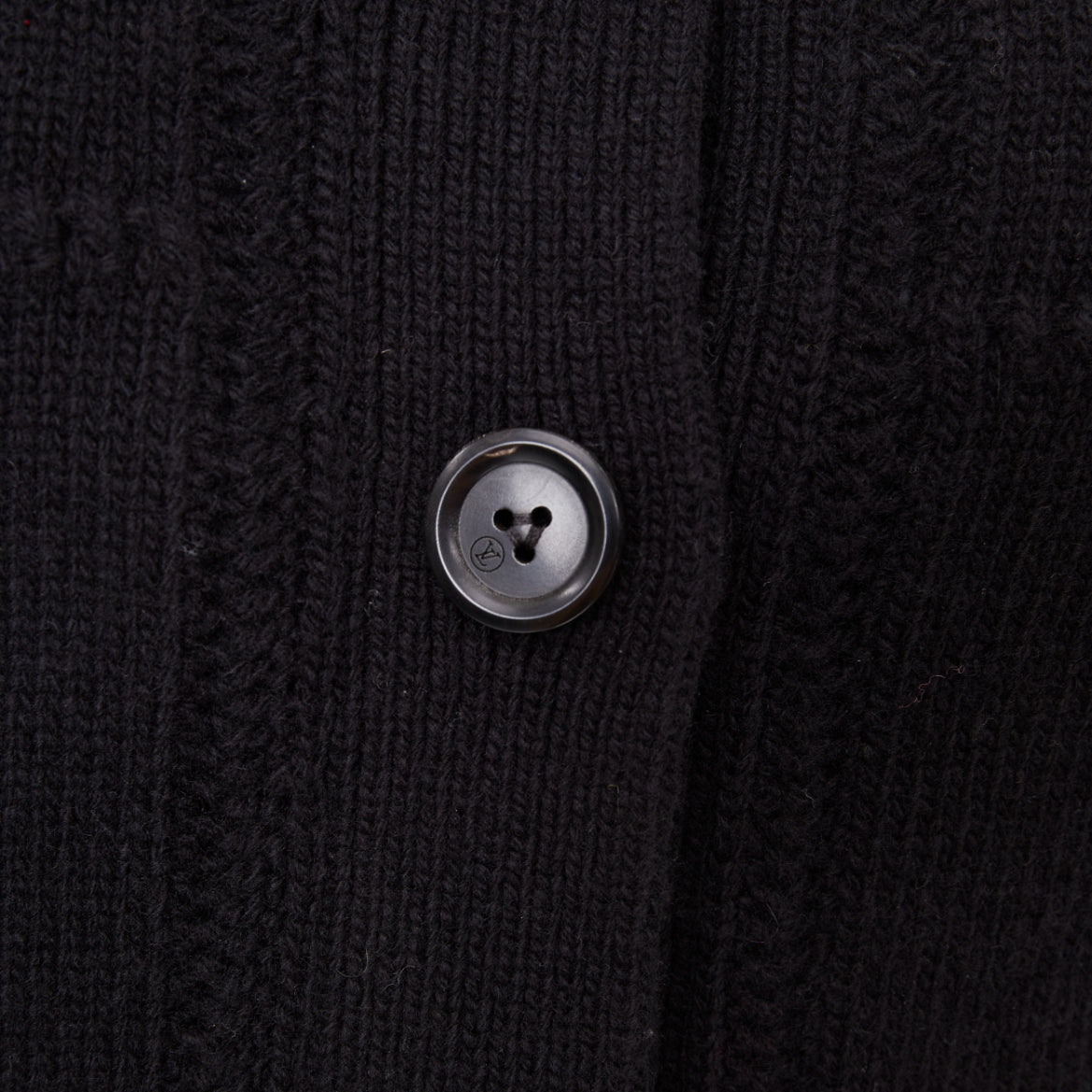 Women's Louis Vuitton wool blend ruffle collar cardigan
