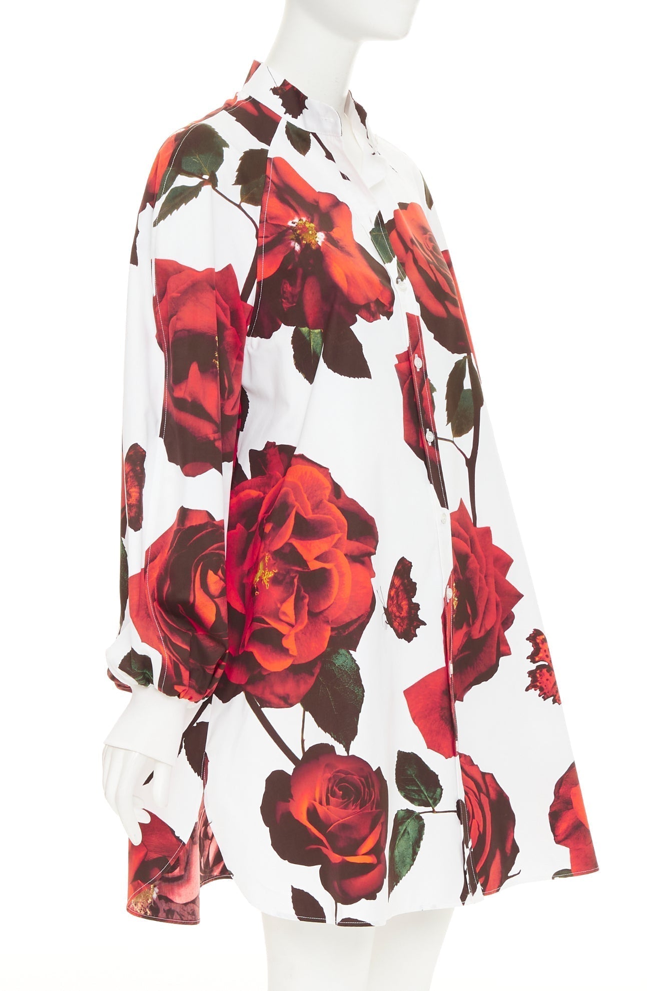 Women's Alexander McQueen cotton balloon sleeve dress