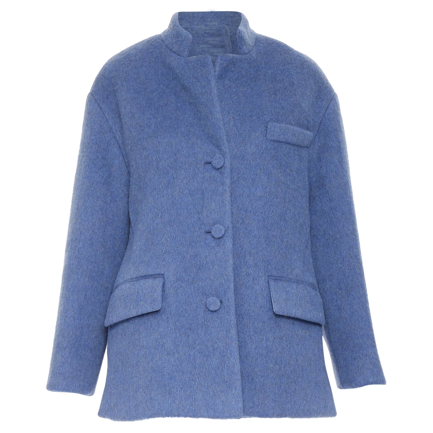Women's Gucci mohair wool back button open vent flared coat