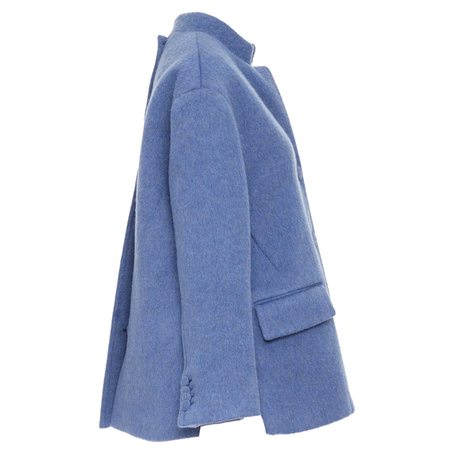 Women's Gucci mohair wool back button open vent flared coat