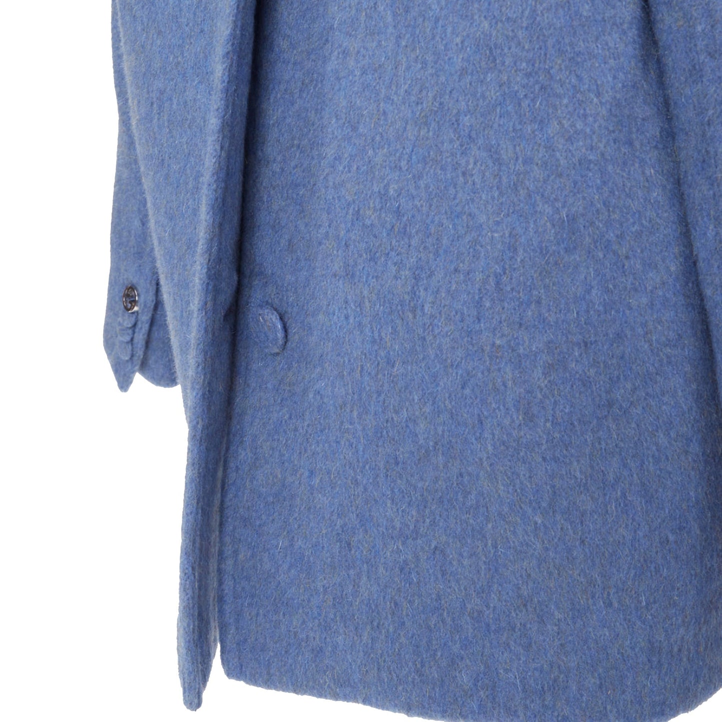 Women's Gucci mohair wool back button open vent flared coat