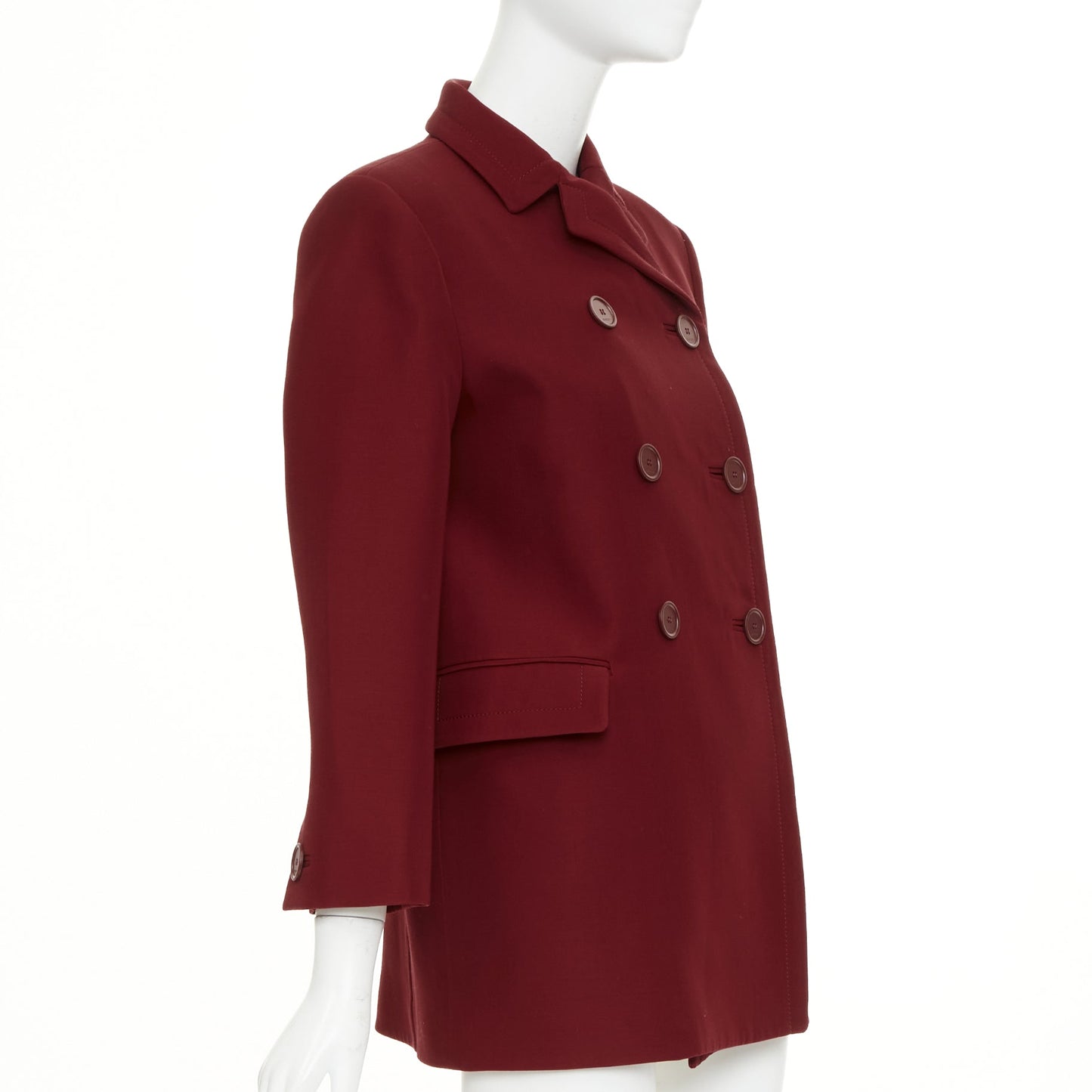 Women's Gucci wool silk cady double breasted jacket