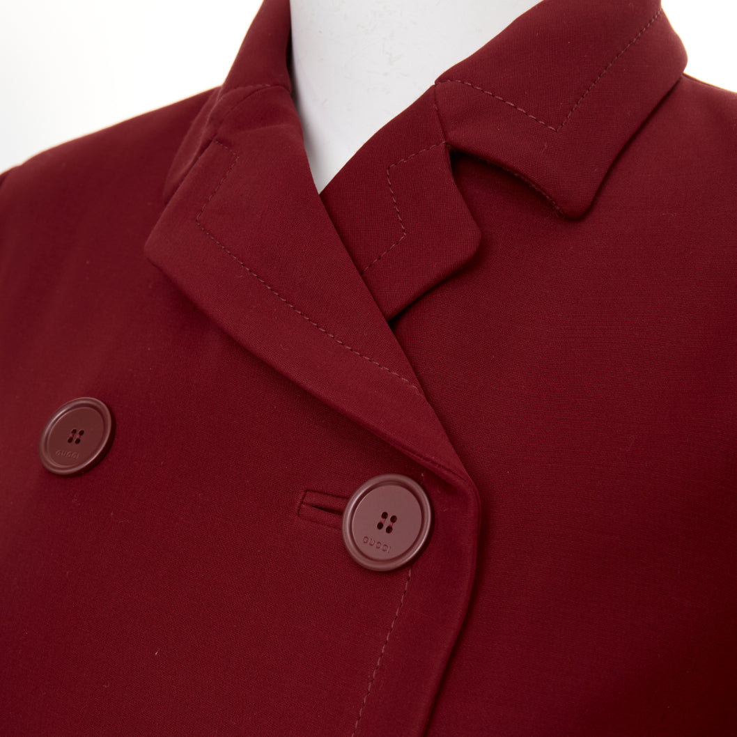 Women's Gucci wool silk cady double breasted jacket