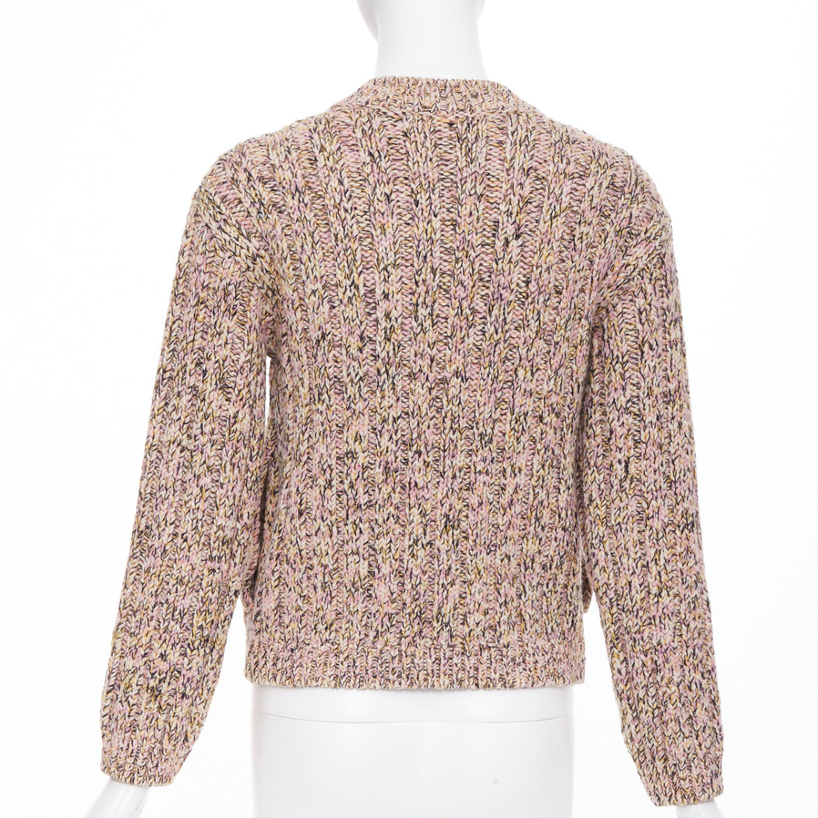 Women's Gucci cable wool knit logo patch cardigan