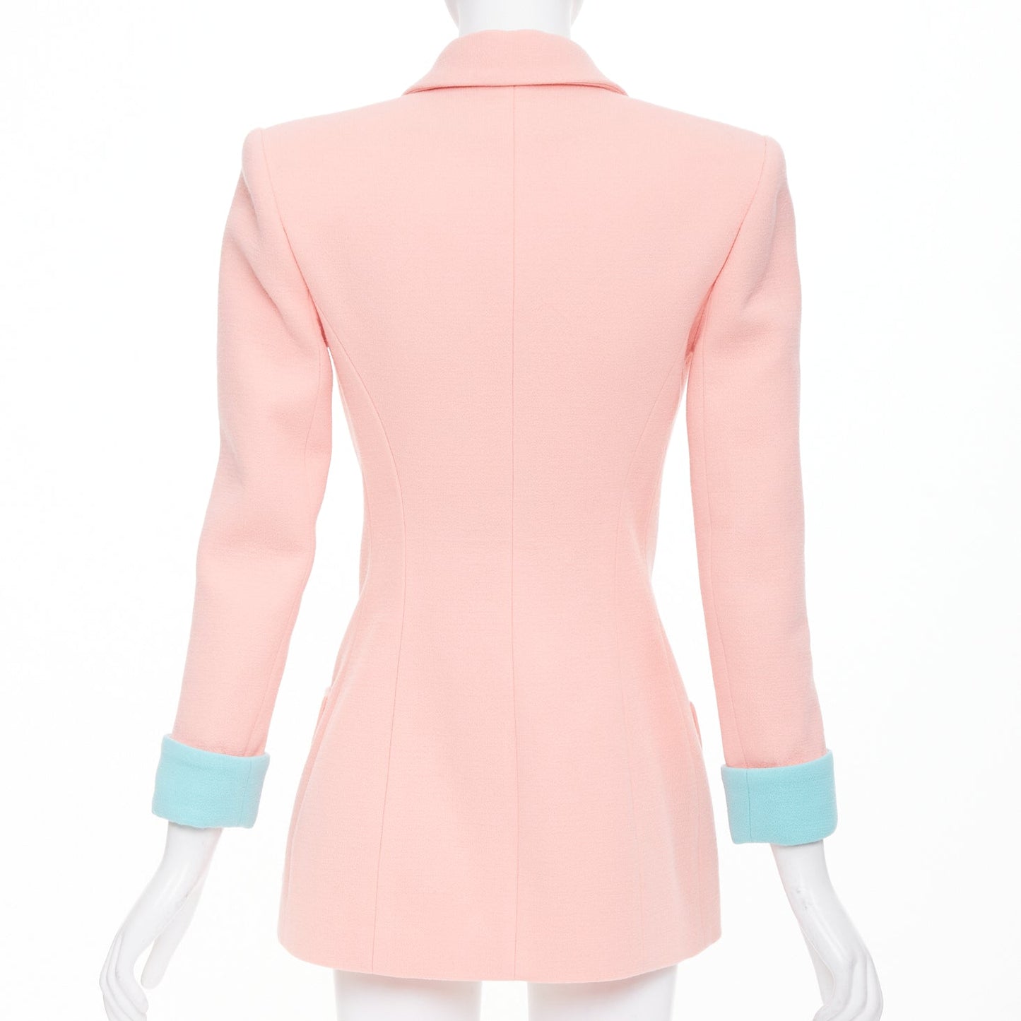 Women's Balmain wool crepe hourglass fitted blazer