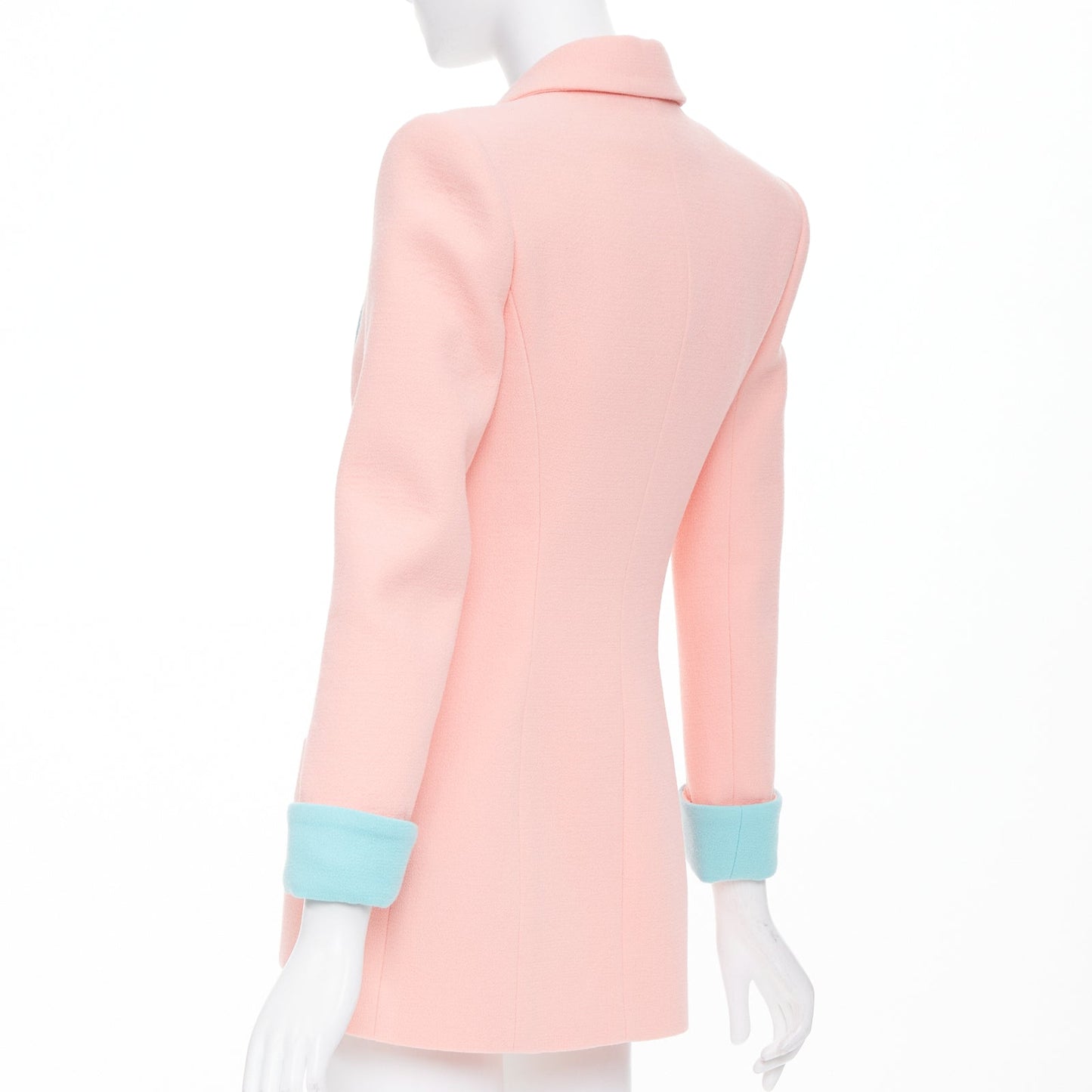 Women's Balmain wool crepe hourglass fitted blazer