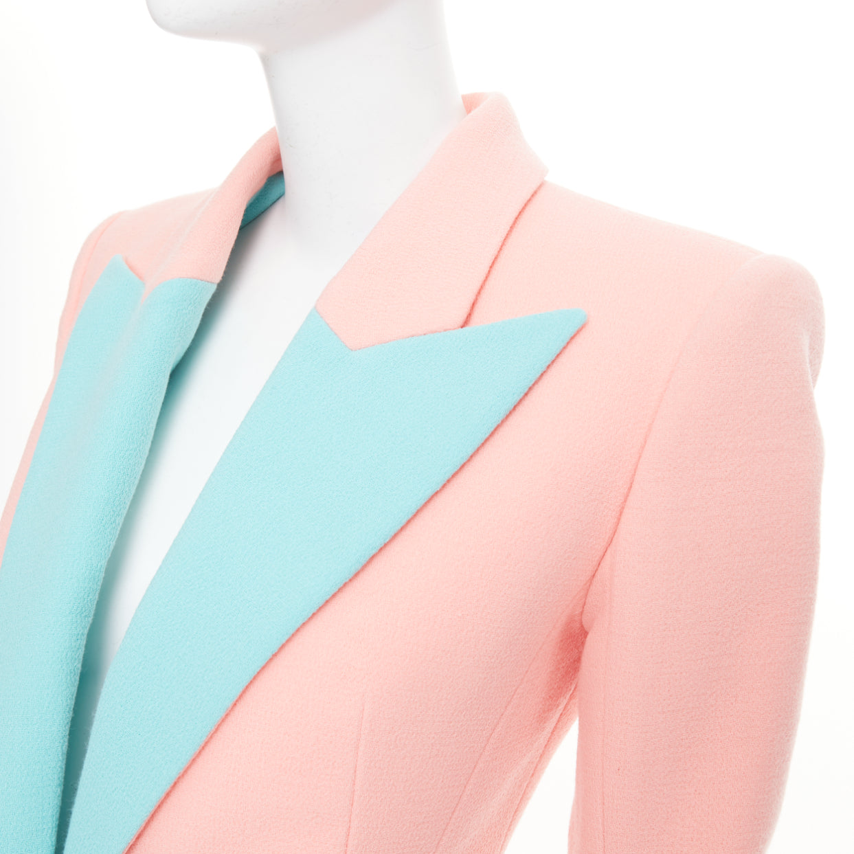 Women's Balmain wool crepe hourglass fitted blazer