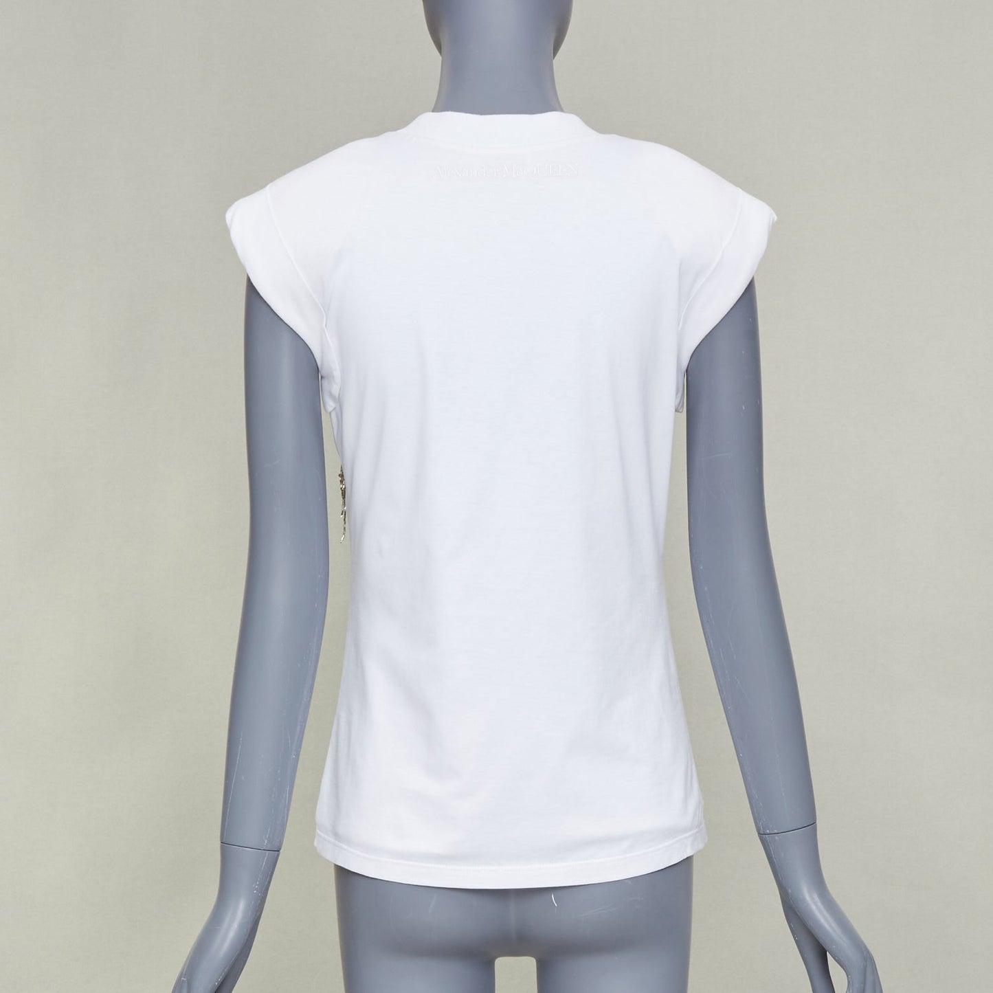 Women's Alexander McQueen sequin chain embroidered top