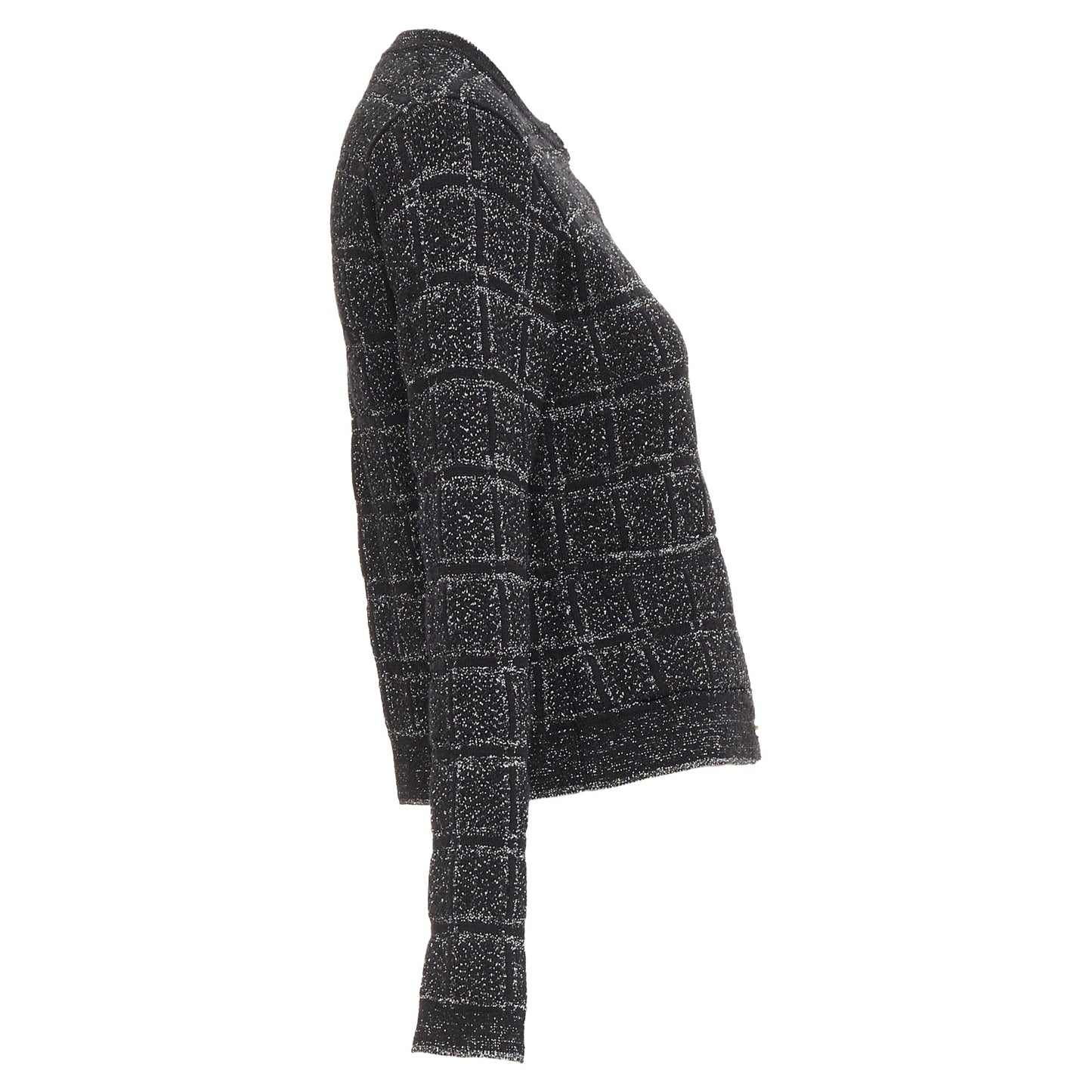 Women's Gucci metallic checked logo buttons cardigan
