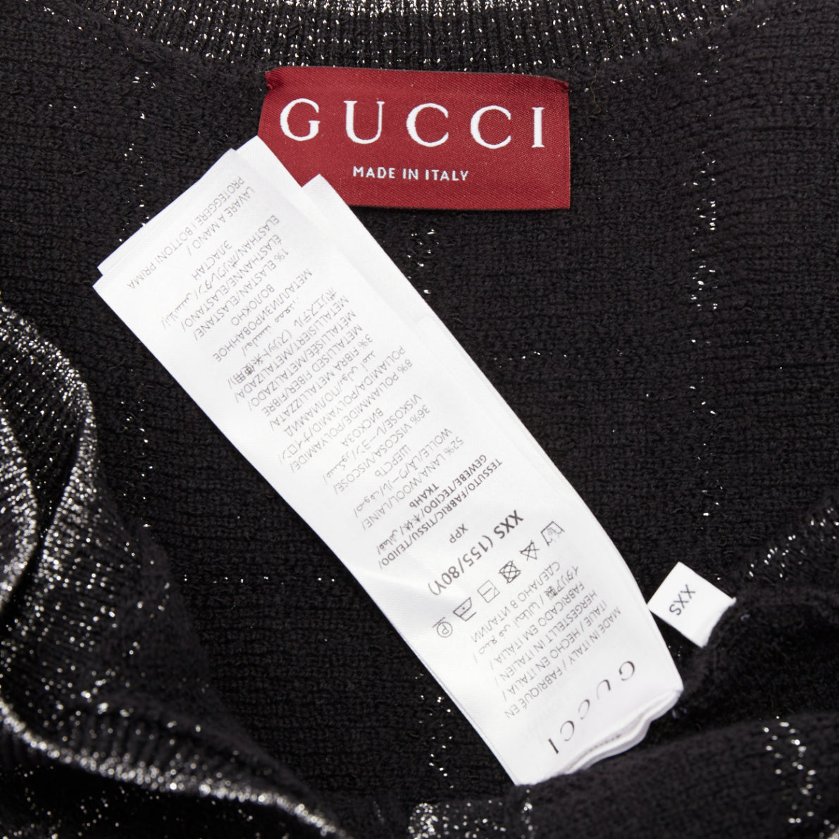 Women's Gucci lame check jacquard logo mini dress