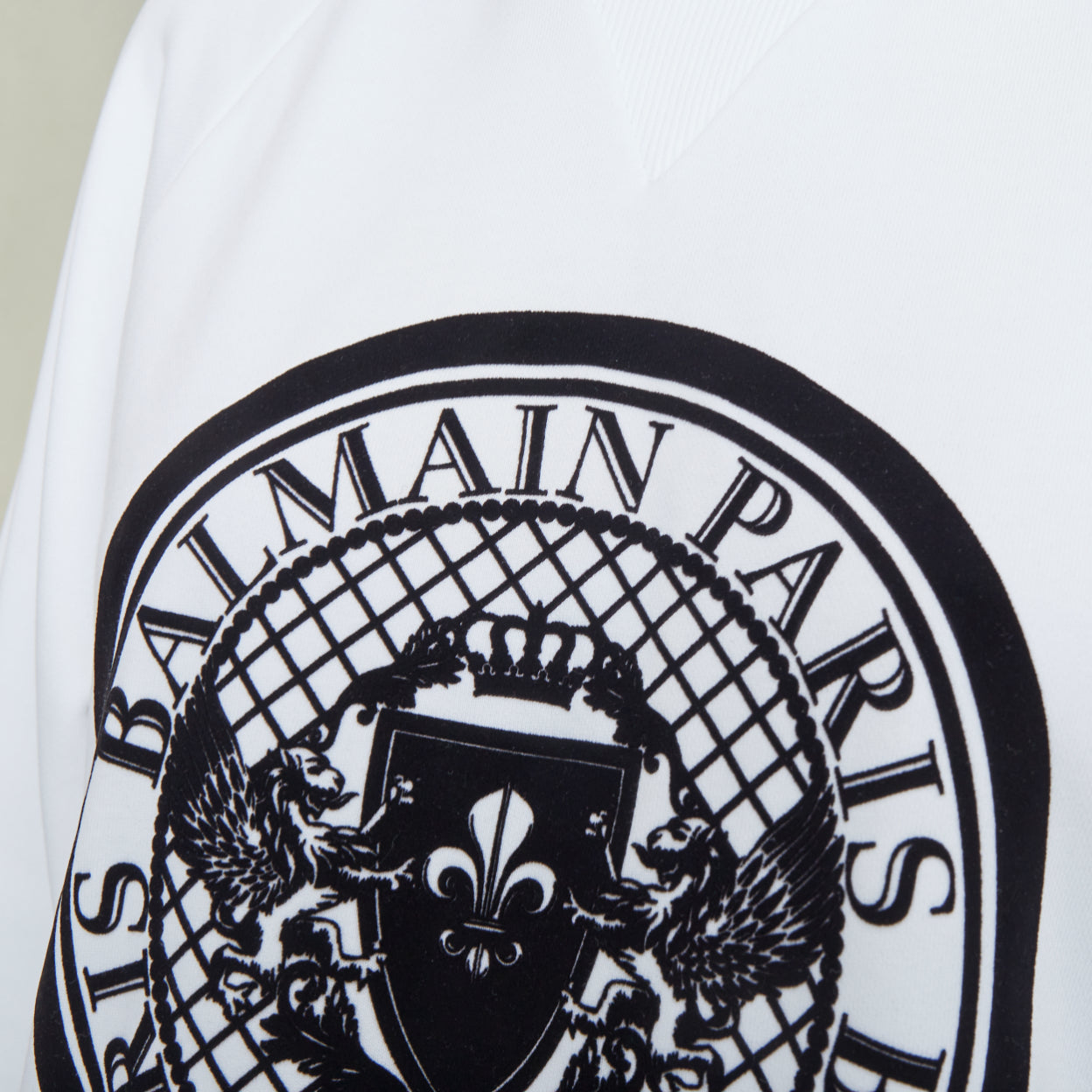 Women's Balmain cotton coin logo sweatshirt