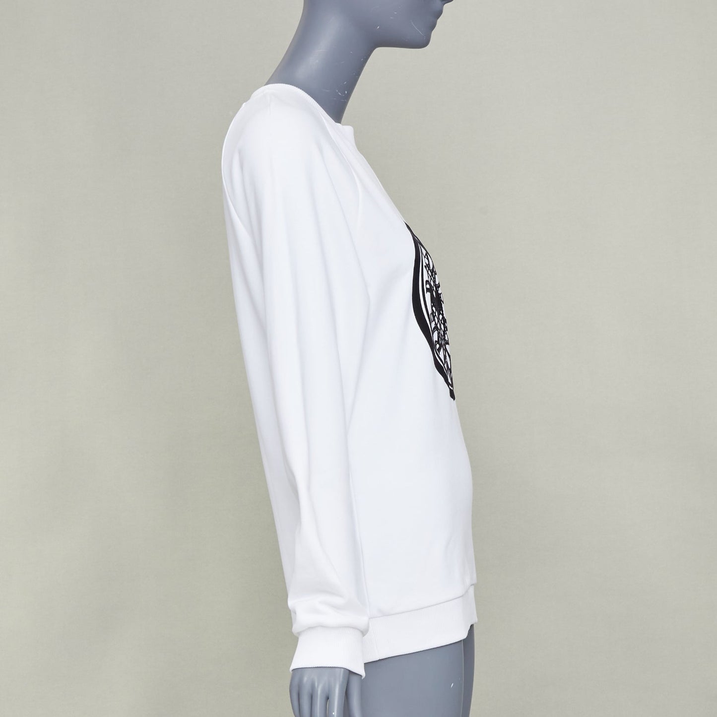 Women's Balmain cotton coin logo sweatshirt