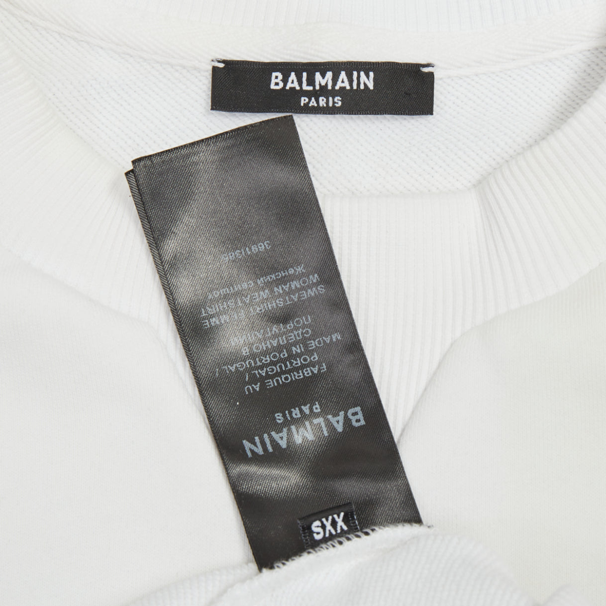 Women's Balmain cotton coin logo sweatshirt