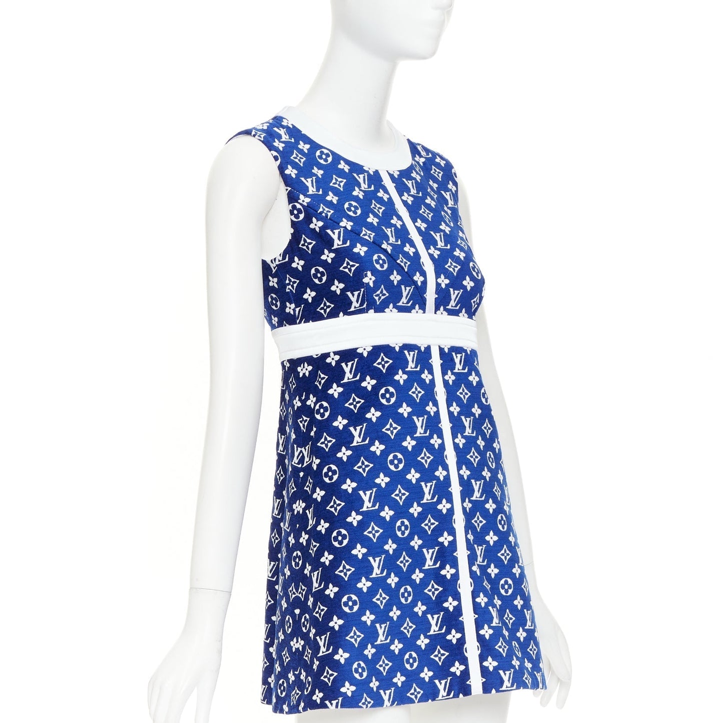 Women's Louis Vuitton Monogram jacquard knit A line dress