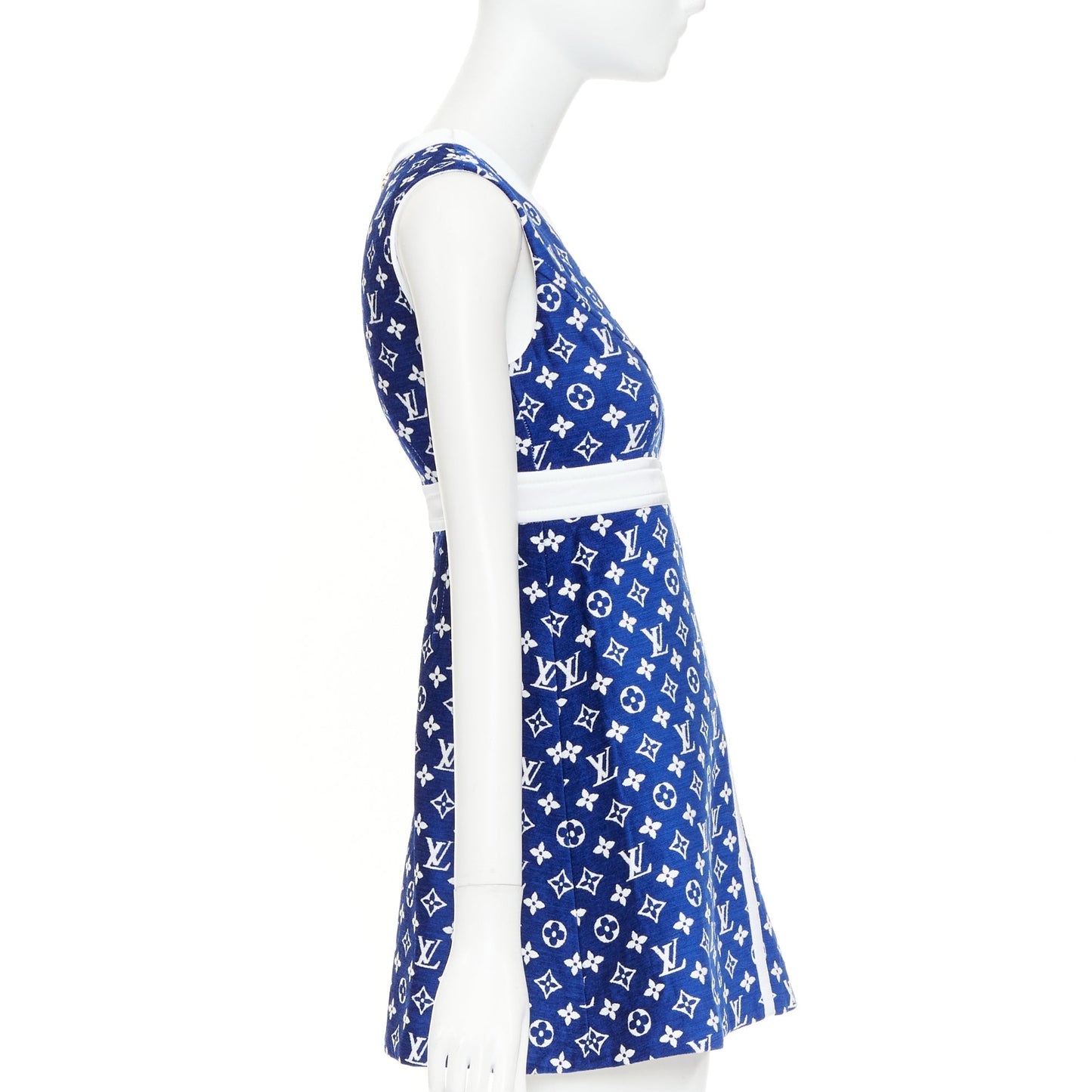 Women's Louis Vuitton Monogram jacquard knit A line dress