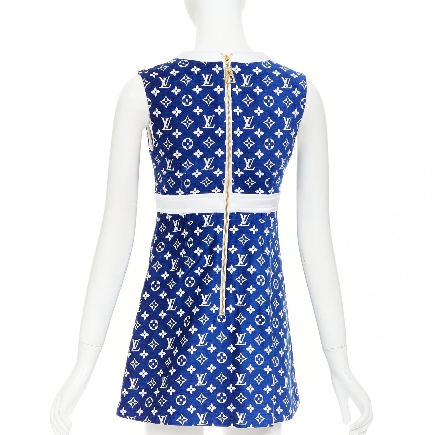 Women's Louis Vuitton Monogram jacquard knit A line dress