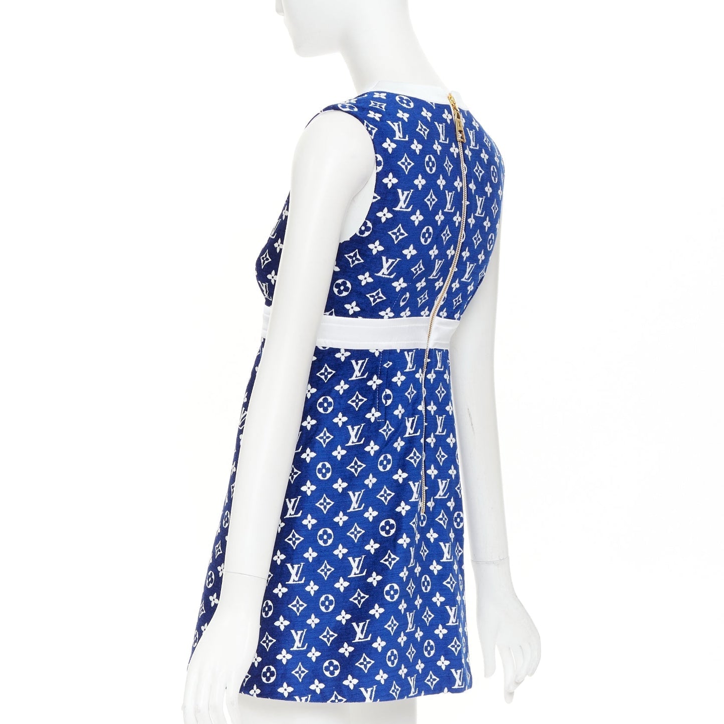 Women's Louis Vuitton Monogram jacquard knit A line dress