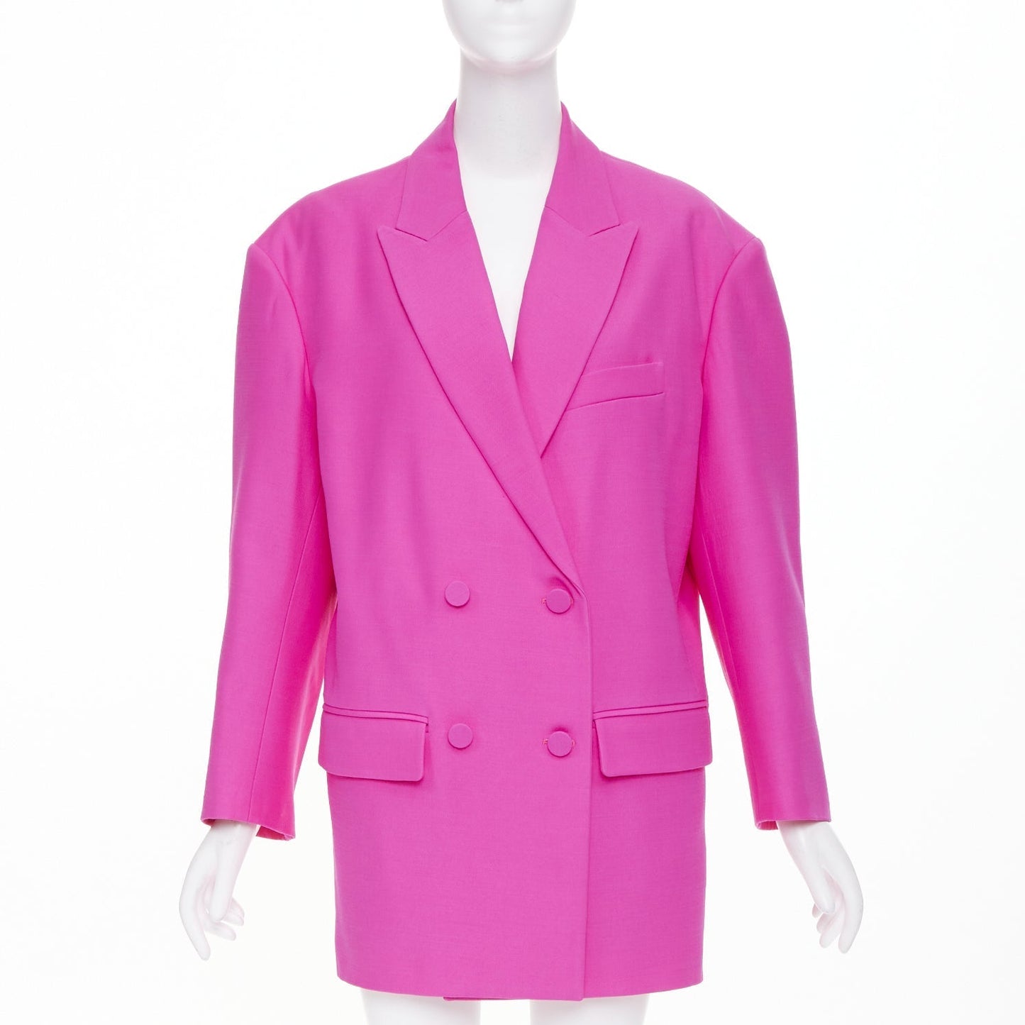 Women's Valentino Pink PP Oversized wool silk jacket