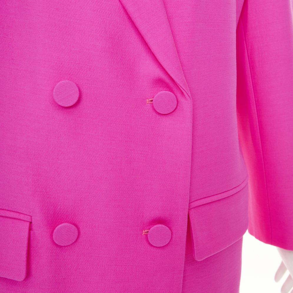 Women's Valentino Pink PP Oversized wool silk jacket