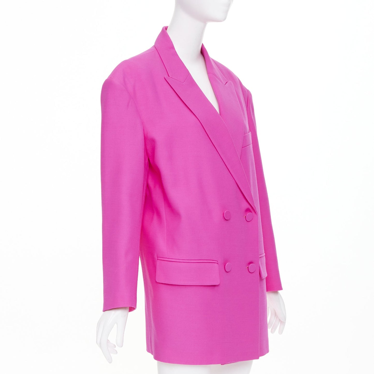 Women's Valentino Pink PP Oversized wool silk jacket