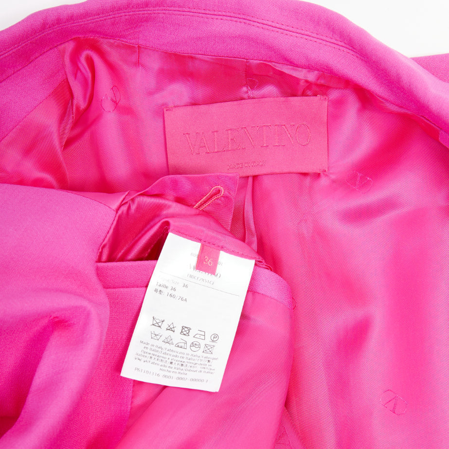 Women's Valentino Pink PP Oversized wool silk jacket