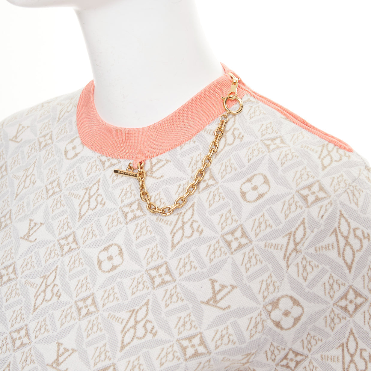 Women's Louis Vuitton monogram silk cotton jacquard sweater