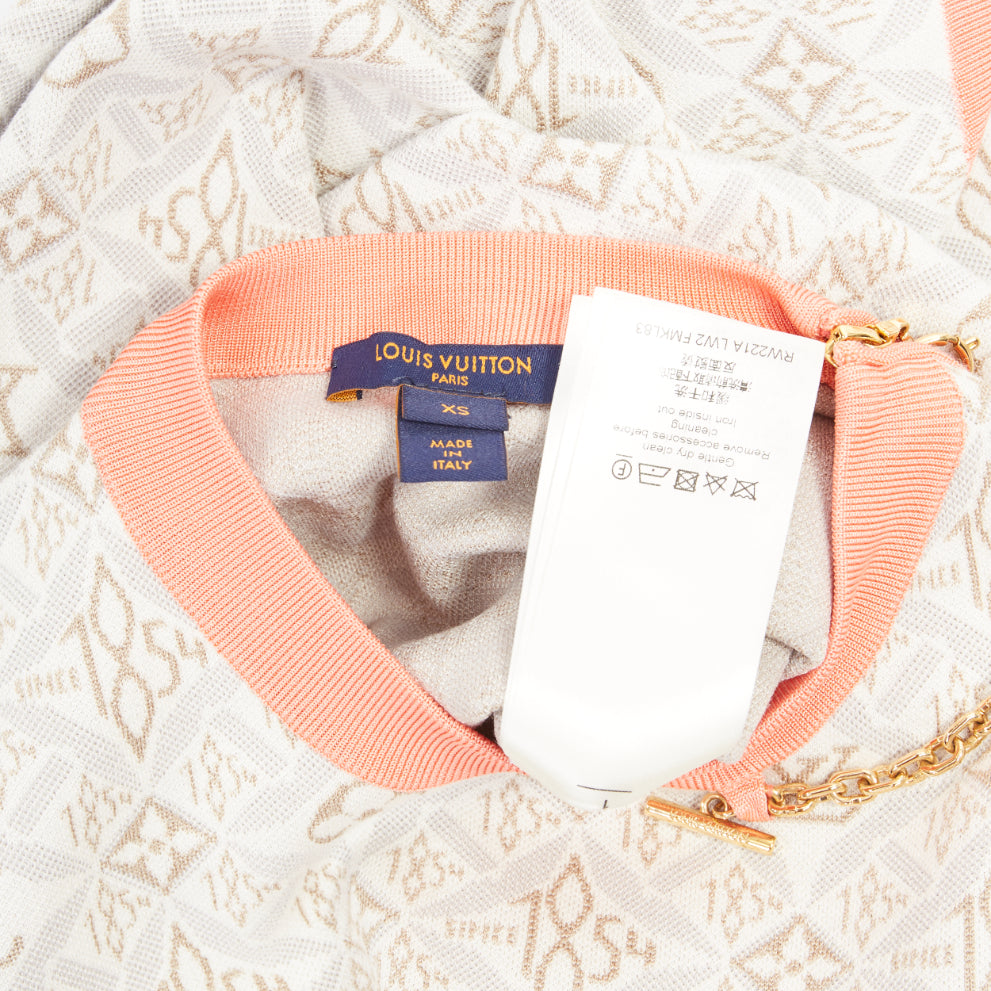 Women's Louis Vuitton monogram silk cotton jacquard sweater