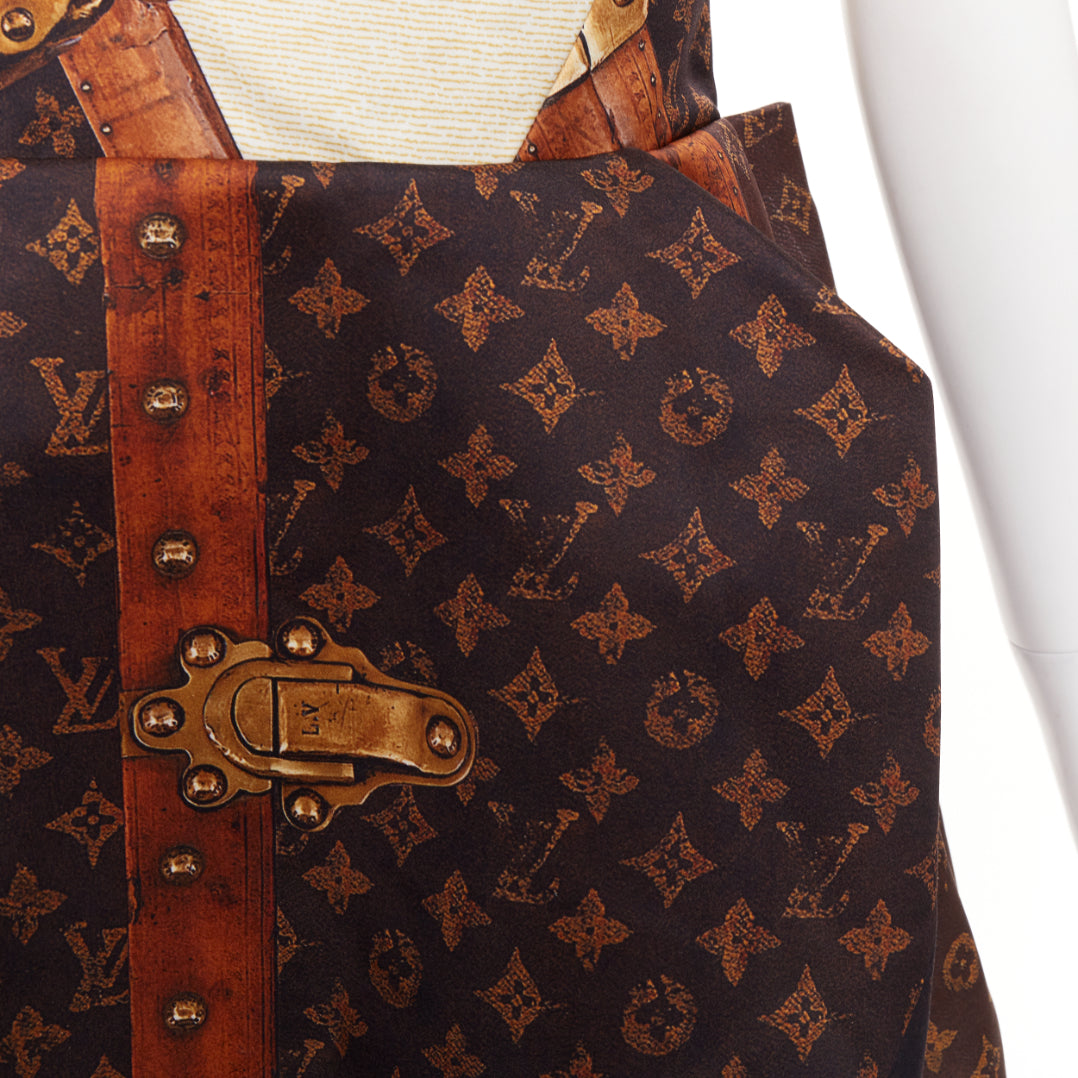 Women's Louis Vuitton Monogram LV Trunk Pleat dress