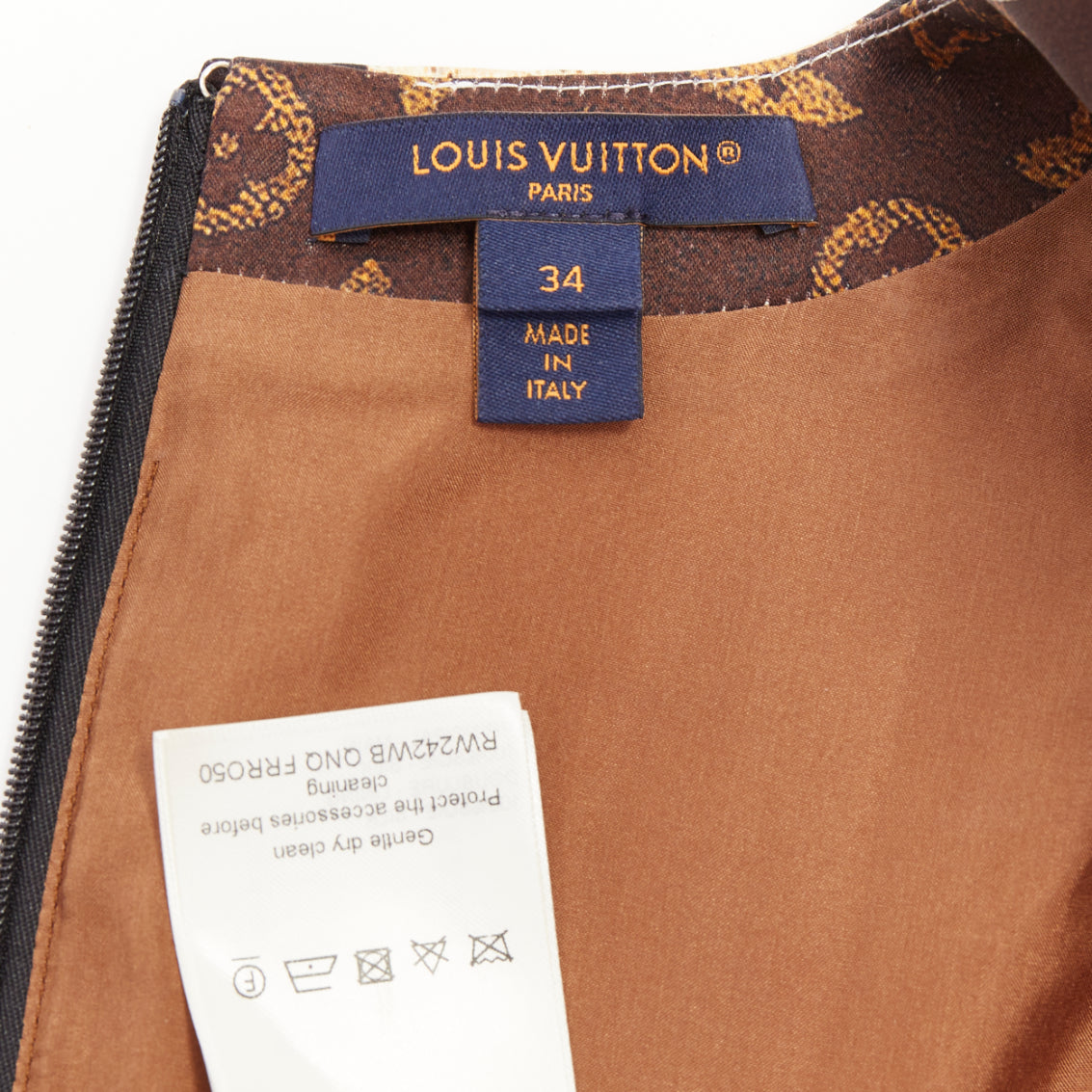 Women's Louis Vuitton Monogram LV Trunk Pleat dress